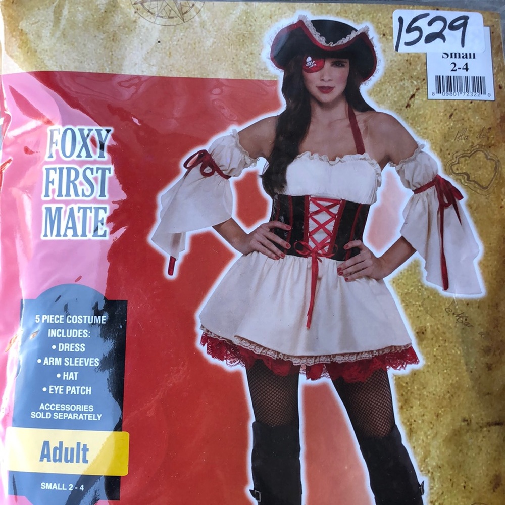 Foxy First Mate Adult Costume! New!